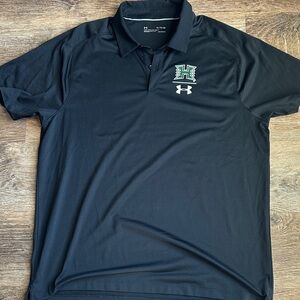 University of Hawaii Under Armour Black Polo Shirt XL